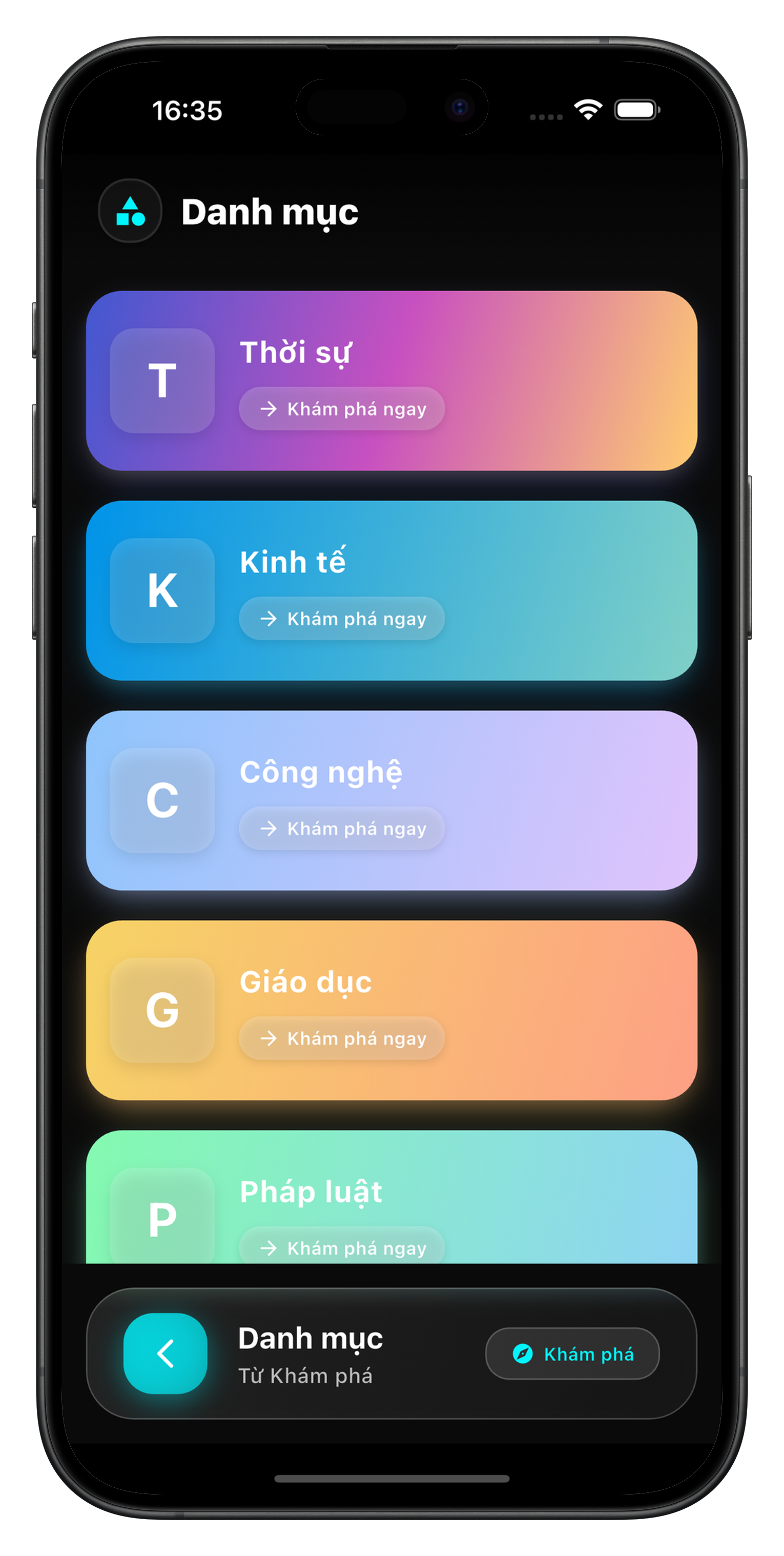 Category Selection